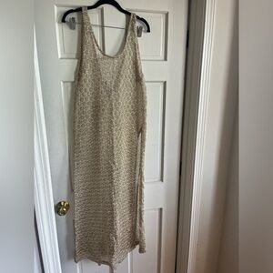 ASOS gold mint with sequin swim coverup